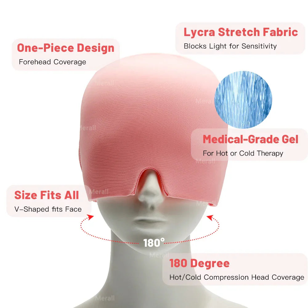 Hűtő kompressziós fejkendő migrén enyhítésére