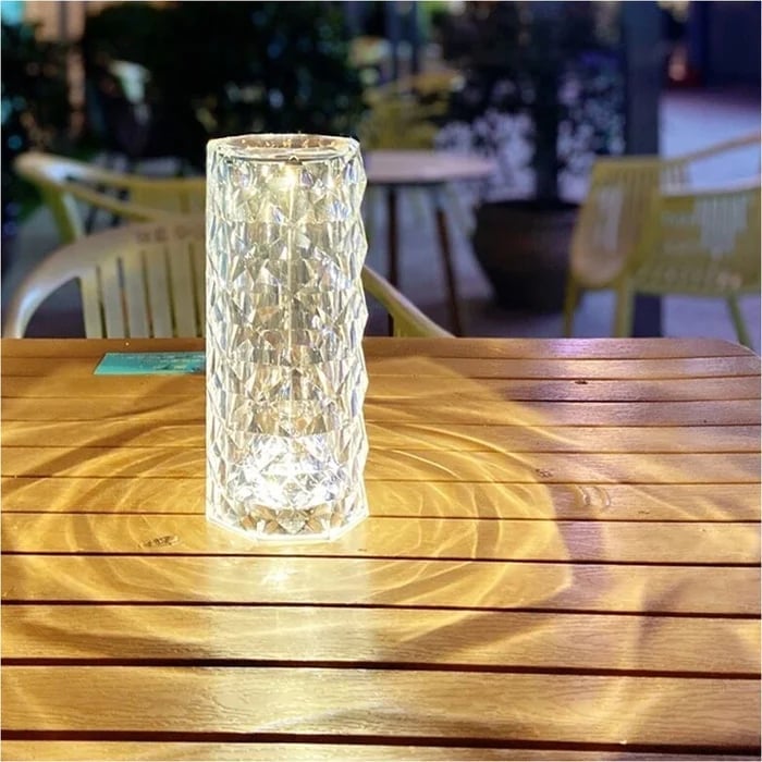 Velurea — Crystal LED Table Lamp with Color Changing Light