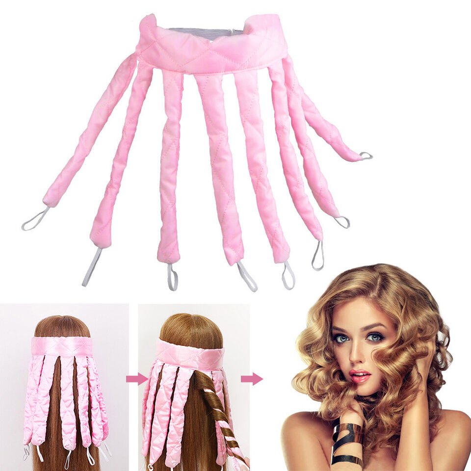 LuxeCurlPro — Set de diadema para rizos sin calor para peinar el cabello durante la noche