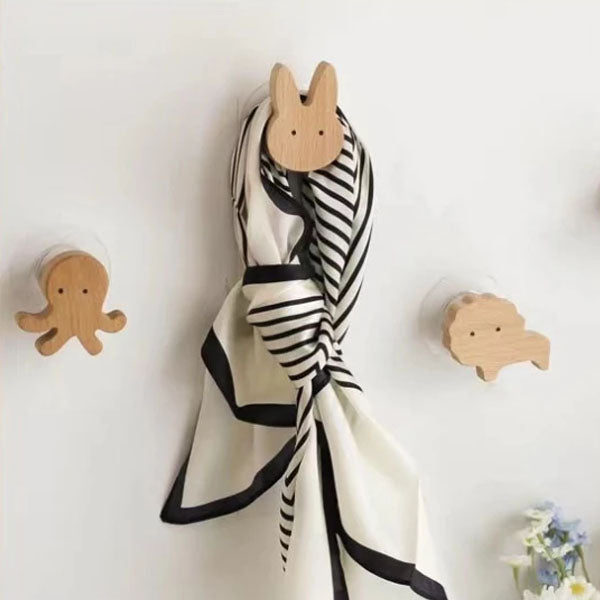 NordicPals - Set houten dierenwandhaken