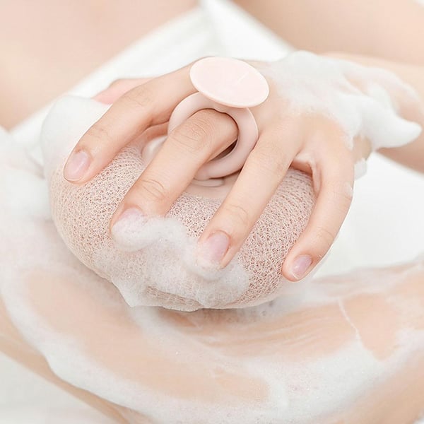 GlowVive — Silicone Body Scrubber Brush with Grip Handle