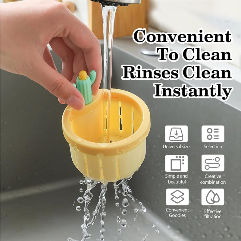 DrainDefender — Kitchen Sink Drain Strainer Basket with Lift Handle