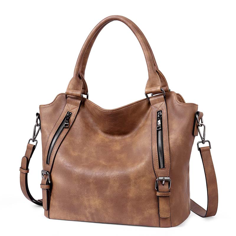 Everyday Structured Tote Bag with Zip Closure