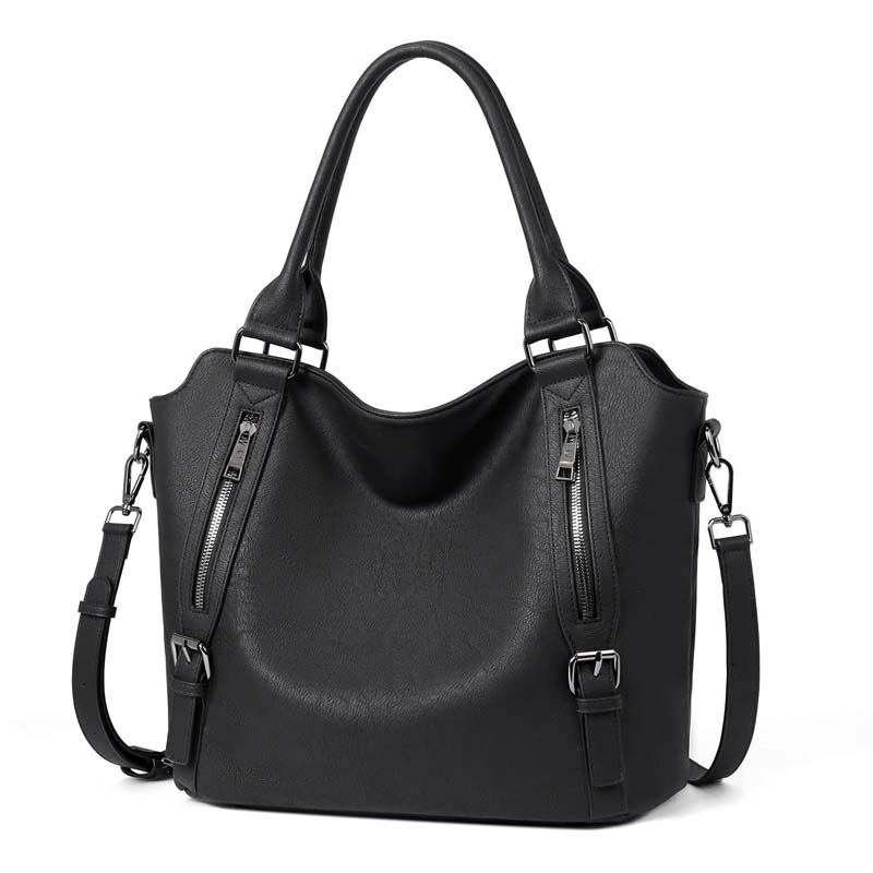 Everyday Structured Tote Bag with Zip Closure