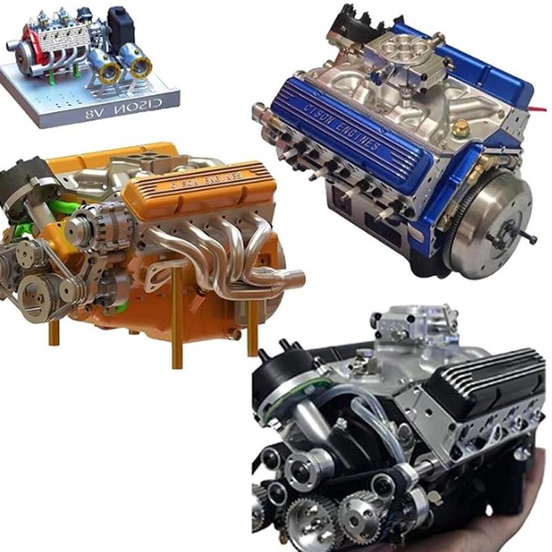 Gasoline OHV V8 Small-block Engine Model Kits