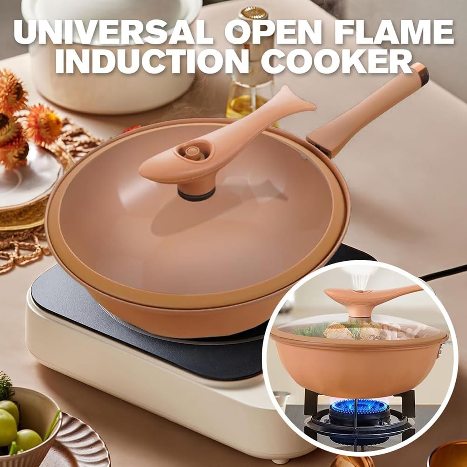 SuperWok - Nonstick Deep Frying Wok with Lid