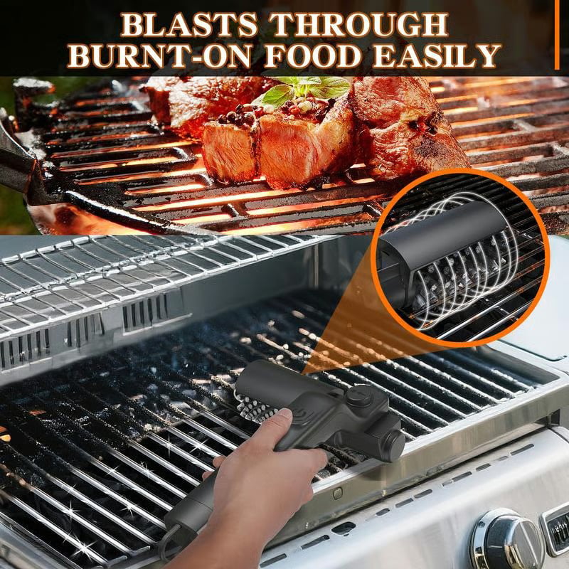 BBQ Grill Cleaning Brush – Roller Grill Cleaner