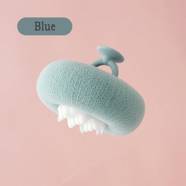 GlowVive — Silicone Body Scrubber Brush with Grip Handle