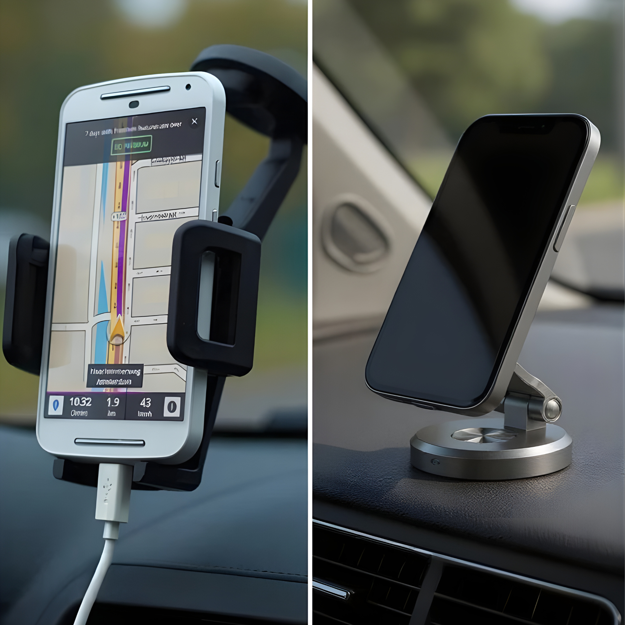 IronClutch — Magneettinen auton puhelinteline kojelaudalle, 360° kääntö