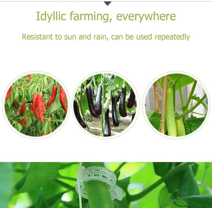 GardenGuard Clips — Reusable Plant Support Clips for Garden Stems and Vines