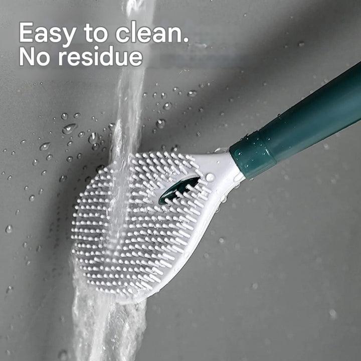 FlushMaster Pro — Silicone Toilet Brush with Wall Mounted Holder