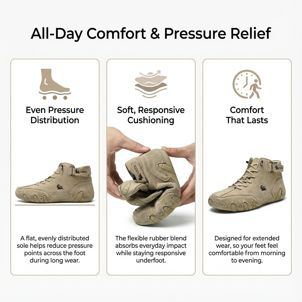 Supportive High-Top Shoes with Stable Heel Design