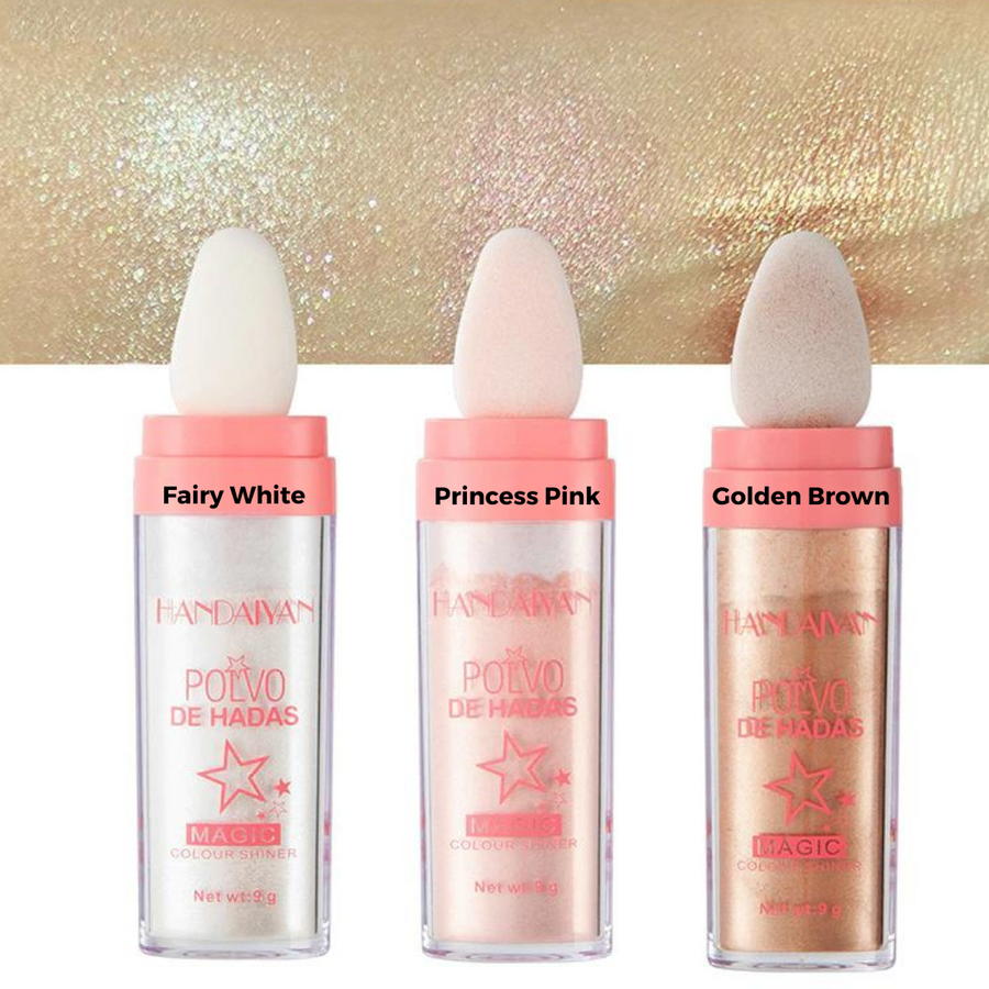 LumaBlaze — Iluminador en barra de polvo nacarado para un brillo radiante en rostro y cuerpo