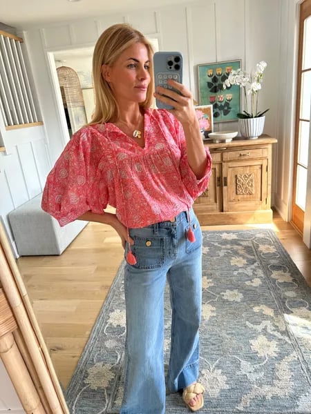 Riviera High-Waist Straight Leg Trousers