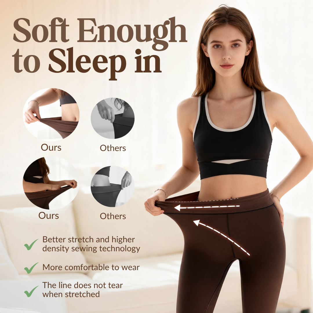 Translucent Lined Winter Tights for Cold-Weather Wear