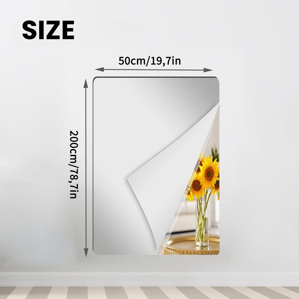 VividShield - Flexible Mirror Film for Walls & Home Decor