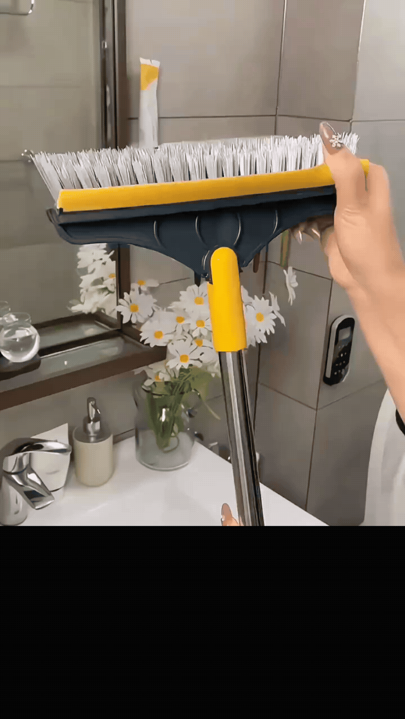 2-in-1 Rotating Floor Brush – Corner & Joint Cleaning Tool