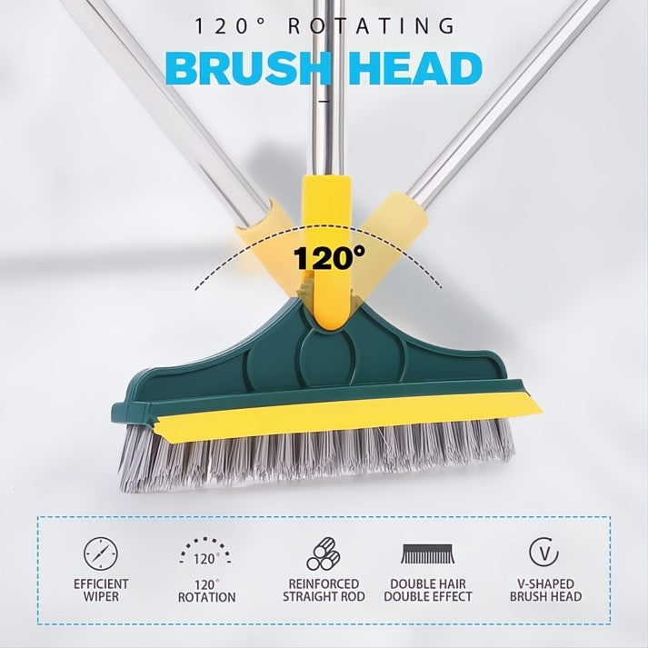 2-in-1 Rotating Floor Brush – Corner & Joint Cleaning Tool