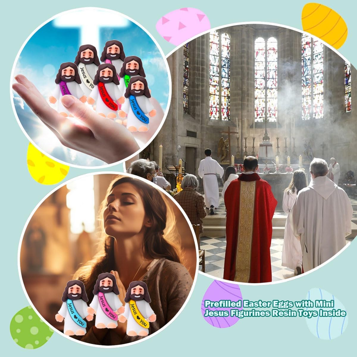 EverGrace - 「イエスはあなたを愛している」独創的な置物セット