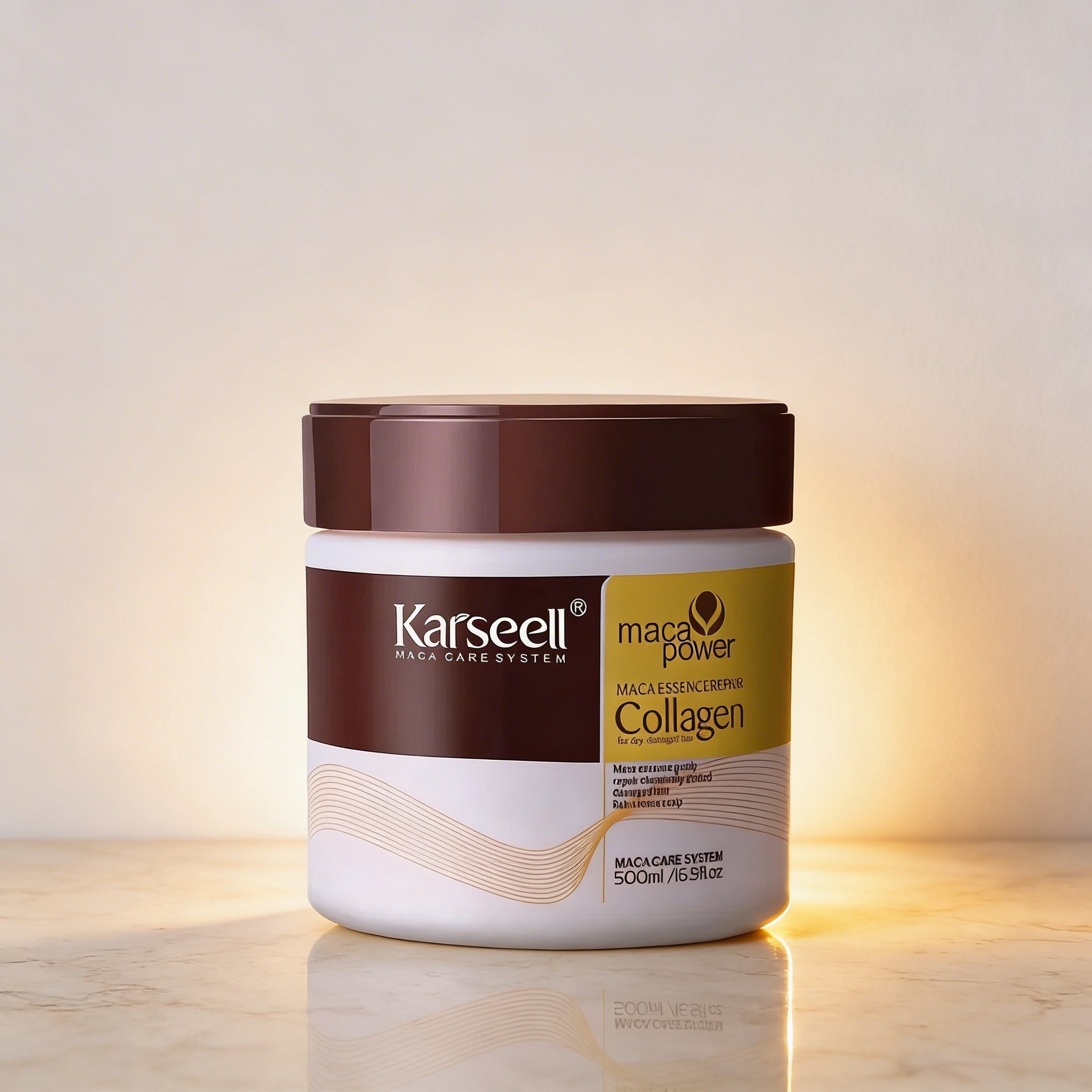 LuxuraSilk - Mascarilla capilar con colágeno para el cuidado del cabello seco, encrespado y dañado