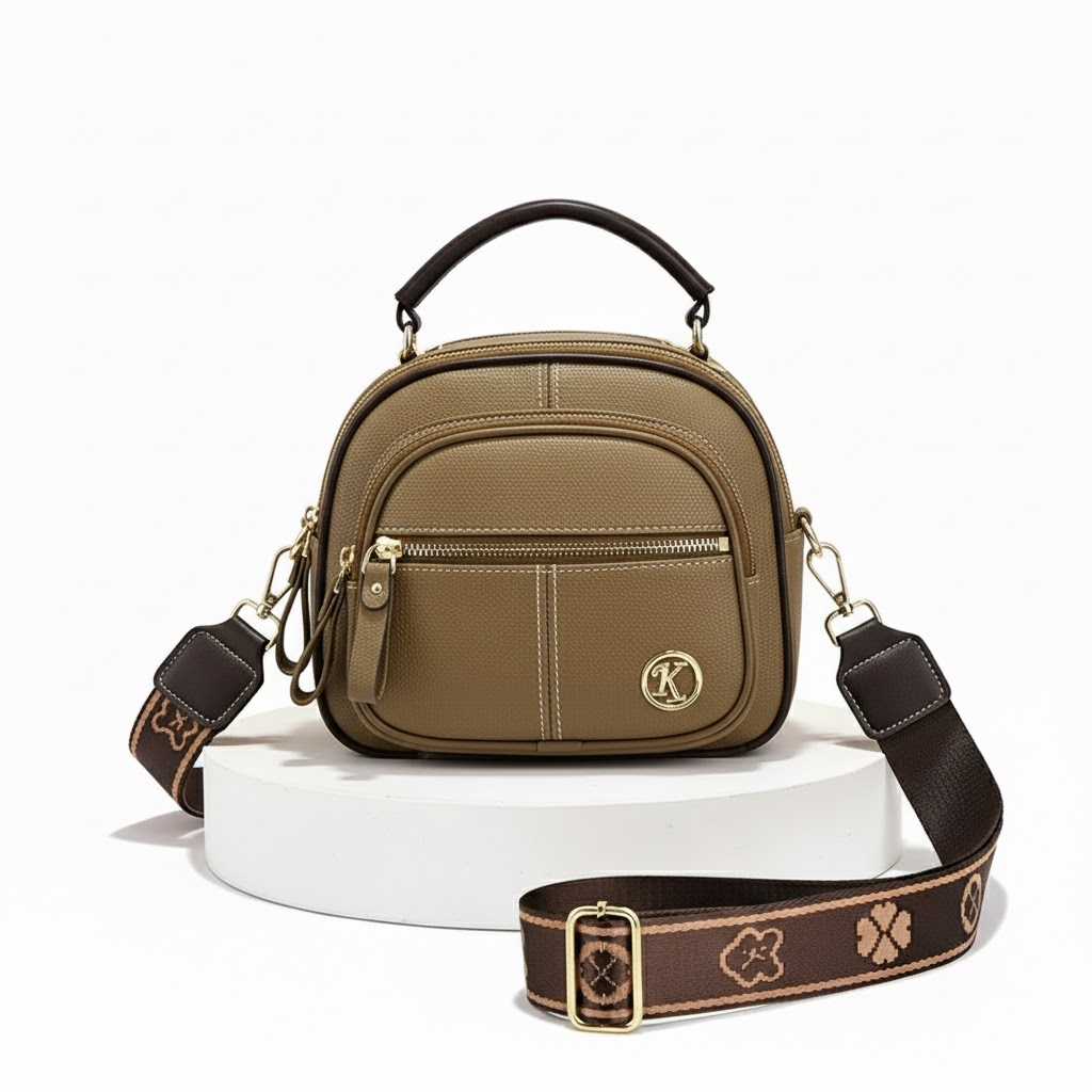 Everlin - Lightweight Daily Crossbody Bag with Multi-Pocket Design