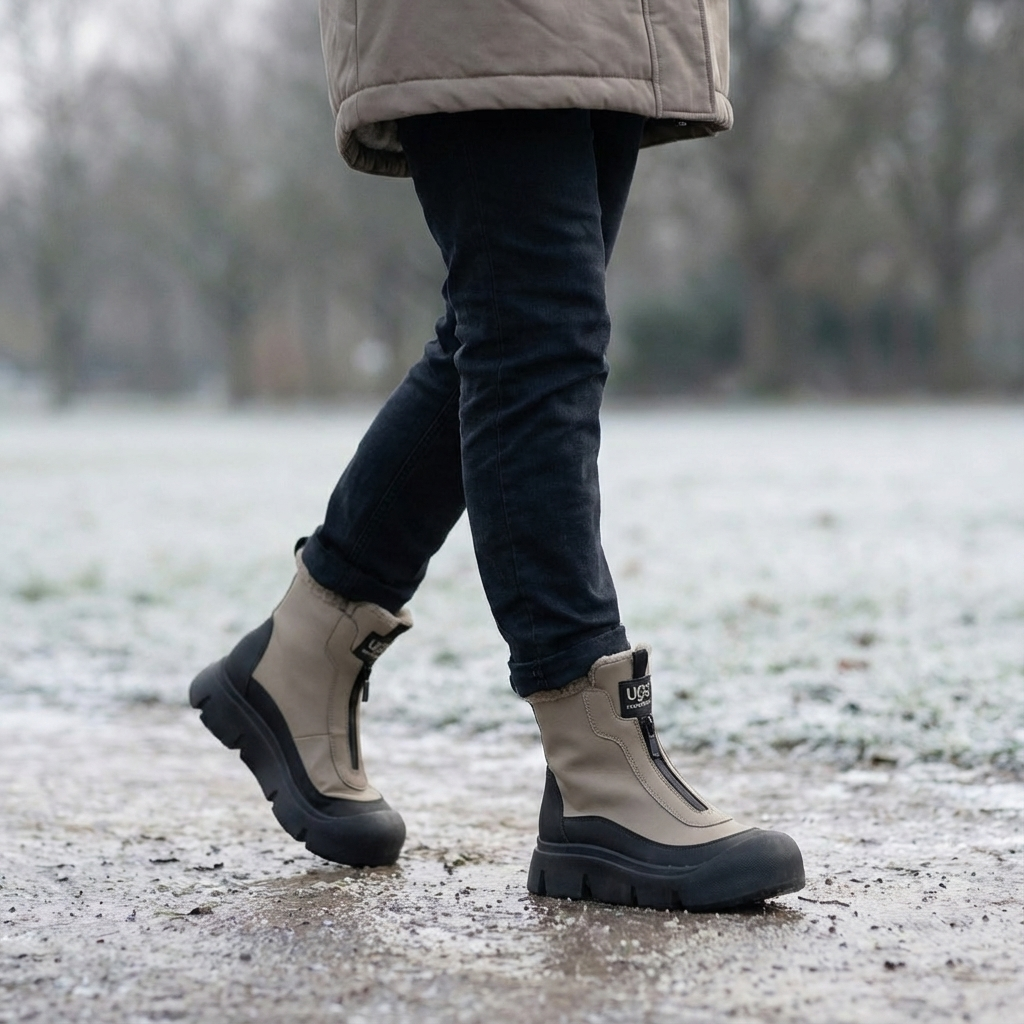 Insulated Zip Winter Boots for Cold-Weather Wear