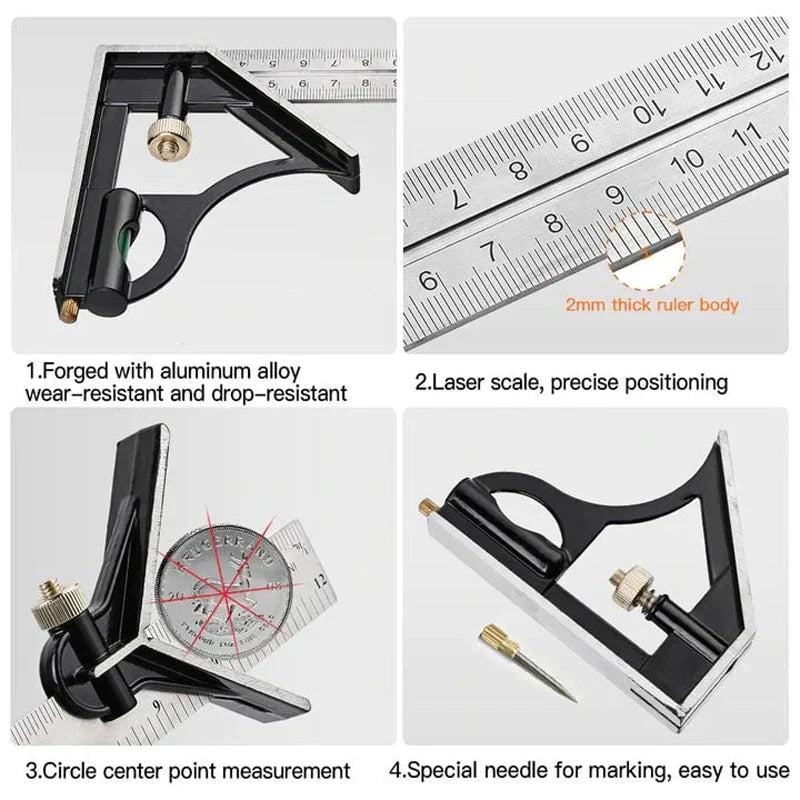 MultiAngle – Adjustable Angle Ruler Set for DIY & Carpentry
