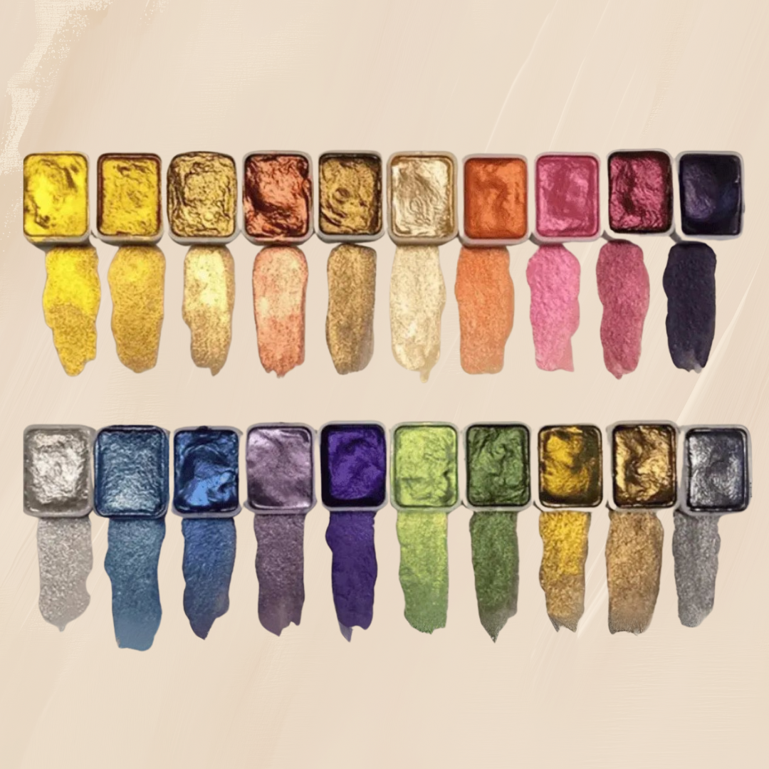 Instant Shimmering Watercolor Paint Set for Creative Art