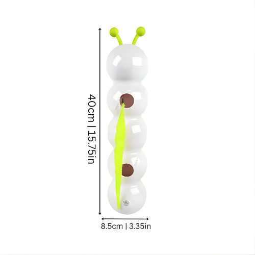 Jucărie interactivă pentru pisici cu ventuză – teaser automat cu mișcare pentru pisici de interior