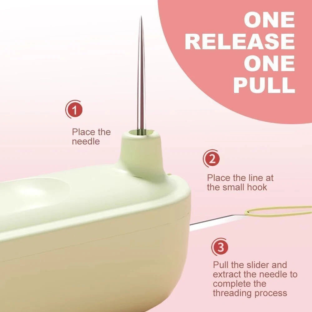 StitchMaster Pro Duo — Automatic Needle Threader Tool for Easy Sewing & Repairs