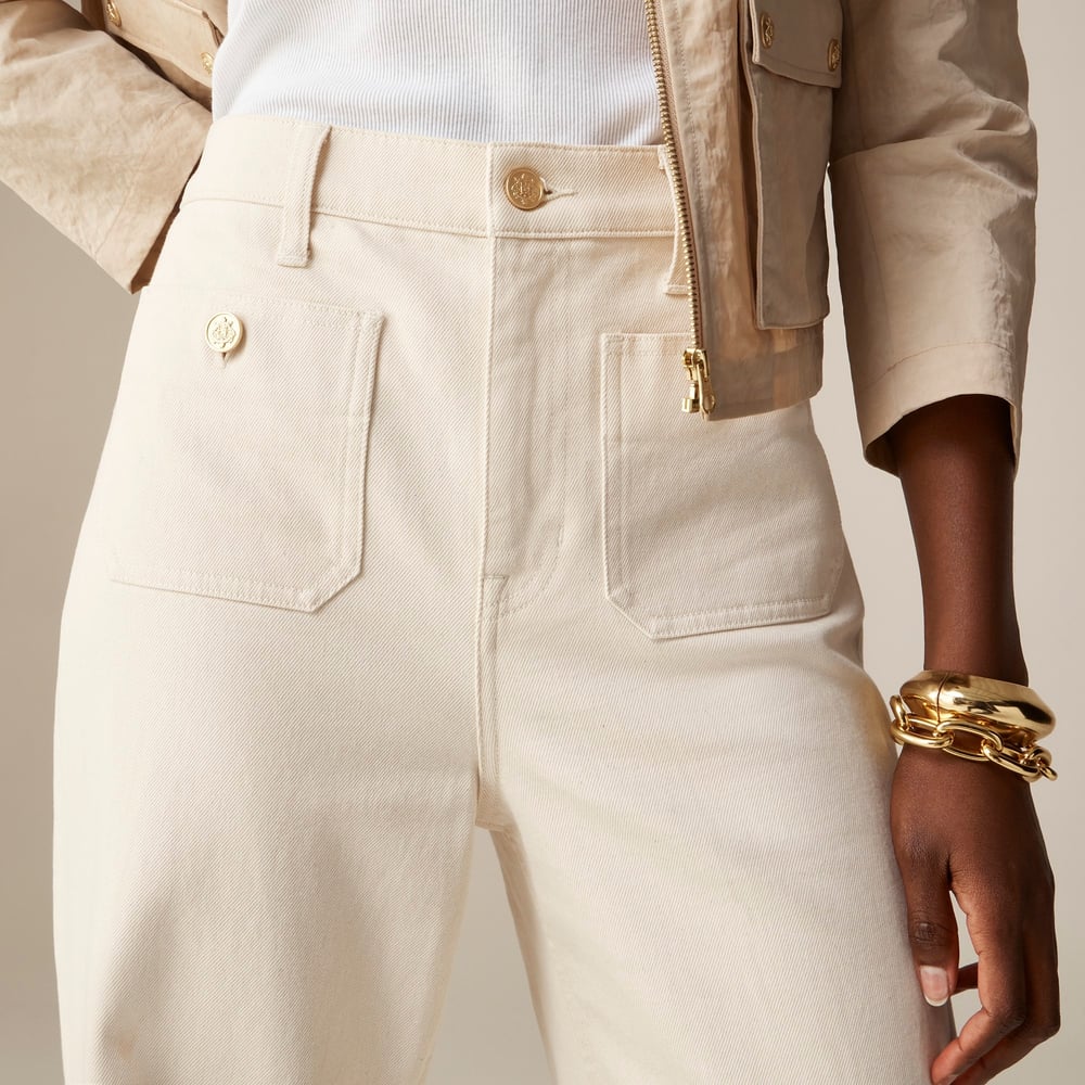 Riviera High-Waist Straight Leg Trousers