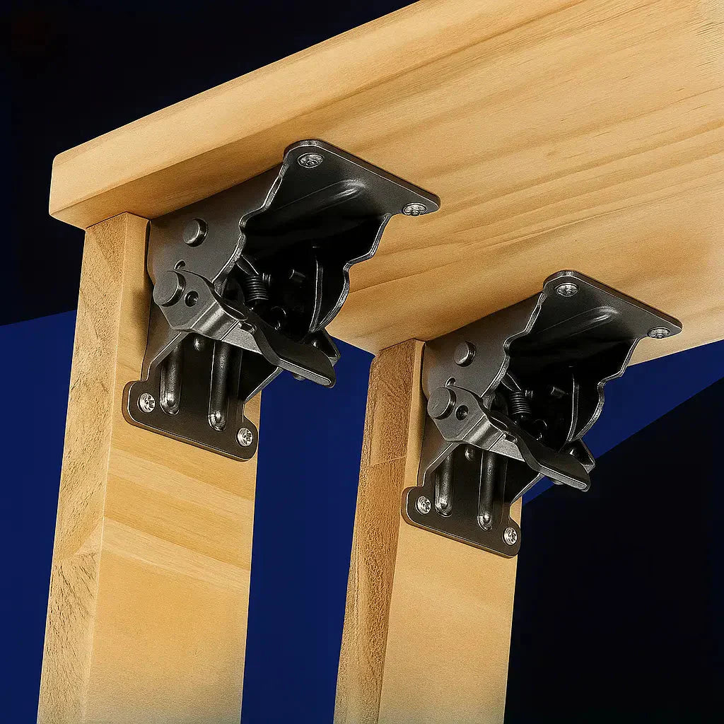 FoldClip - Foldable Corner Brackets with Locking Mechanism