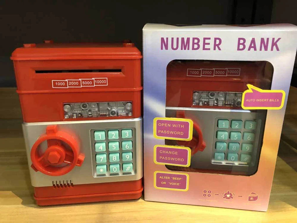 Elektronikus mini persely billentyűzetes zárral