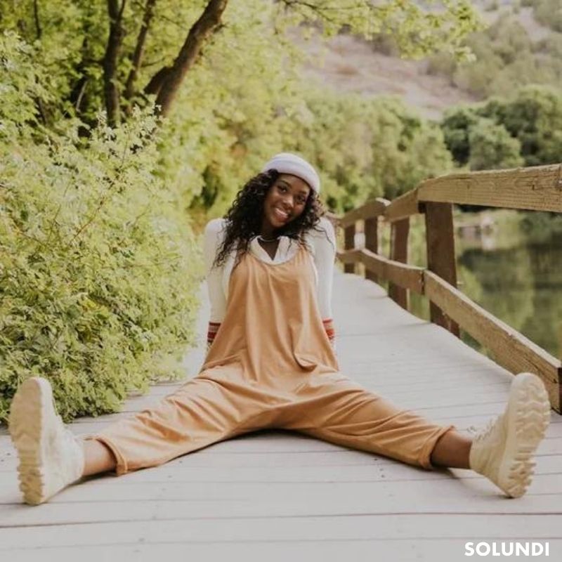 Alina – rennon mallinen hihaton jumpsuit