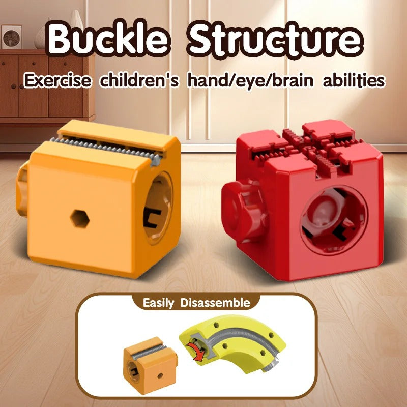 MindTrack - Modulair kubusbaansysteem om te bouwen voor creatief spel voor kinderen