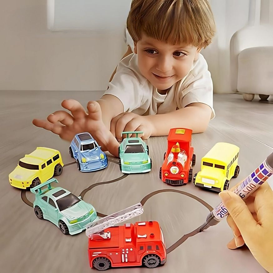 ZapZoom - Magic Cruiser Line-Tracking Toy Cars for Kids