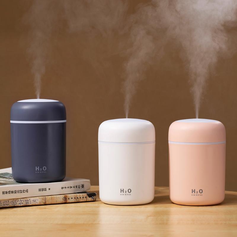 USB Cool Mist Humidifier with LED Night Light for Home Office