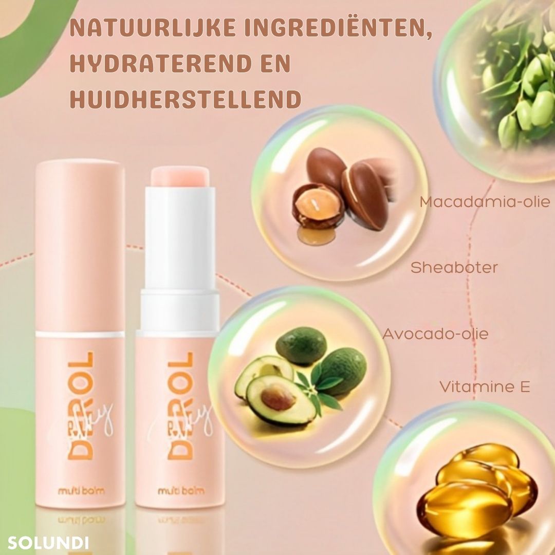 MultiBalm – 3-in-1 anti-age kosteuttava kasvojen balmipuikko ryppyjä vastaan