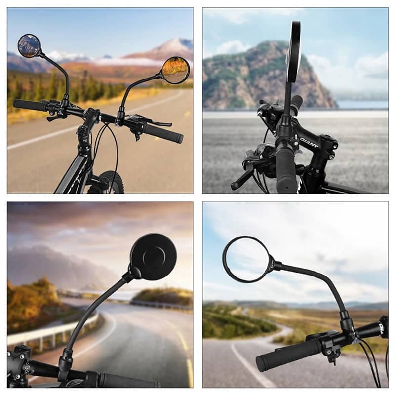 FlexiView - Adjustable Bicycle Handlebar Rear View Mirror
