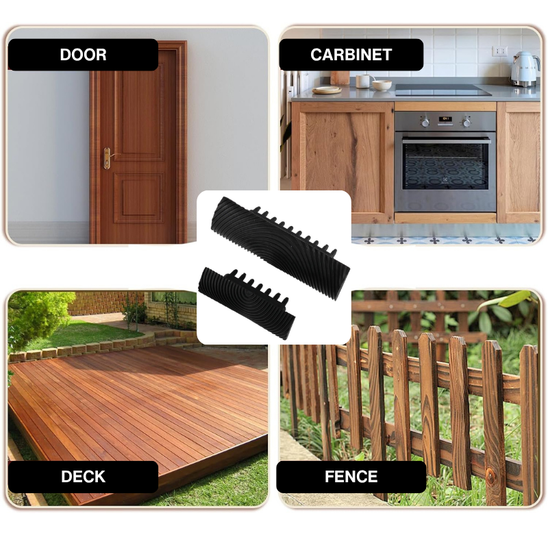 2 darabos barkamintázó textúrázó szerszámkészlet (házi barkácshoz)