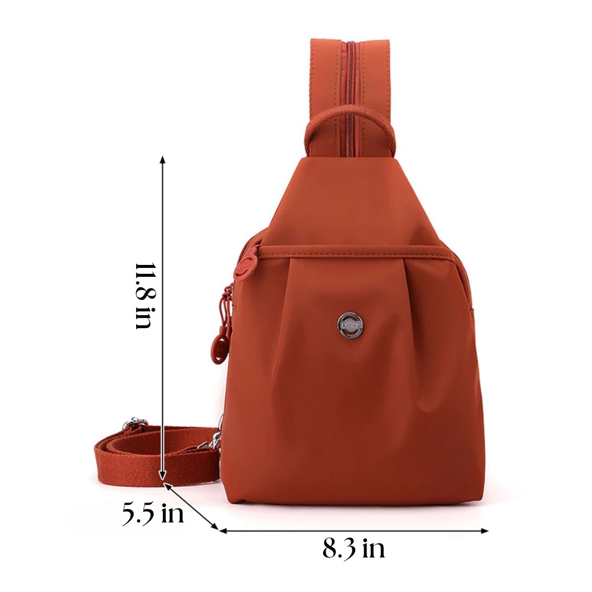 2-Way Commuter Backpack Crossbody Bag for Daily Use