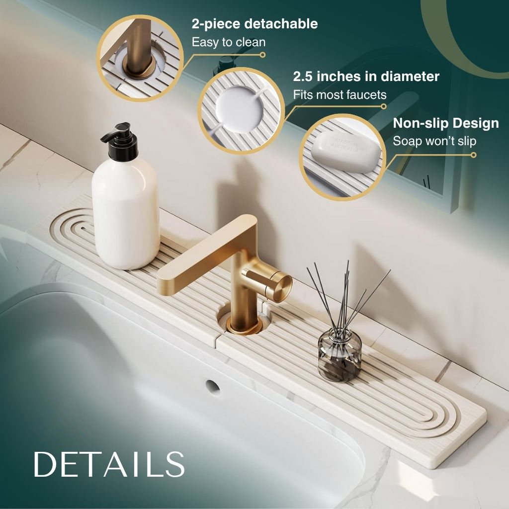 Tappetino scolapiatti ad asciugatura rapida per lavello e piani cucina