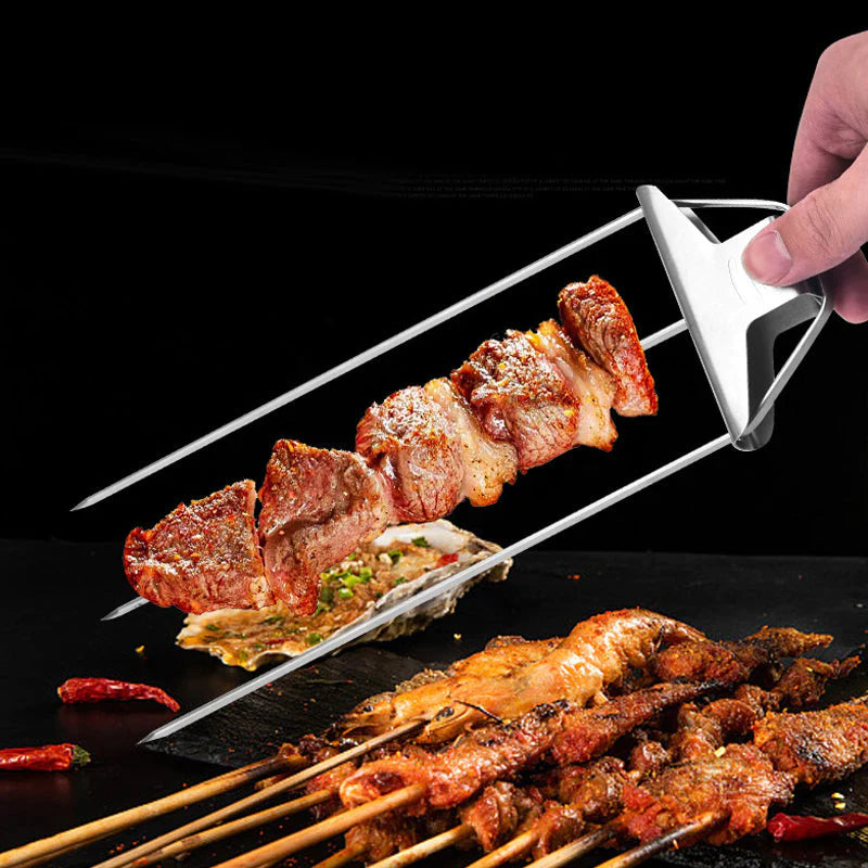 BlazeTrio Skewers — Stainless Steel BBQ Skewer Set