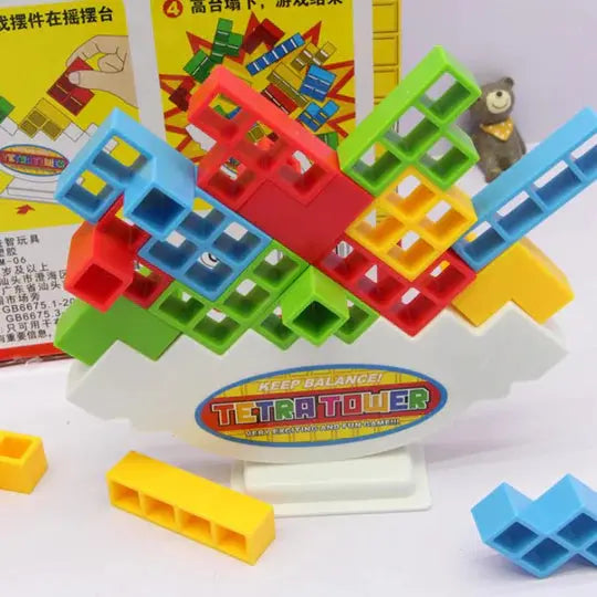 Balance Stacking Game for Kids – Interactive Building Blocks Family Board Game