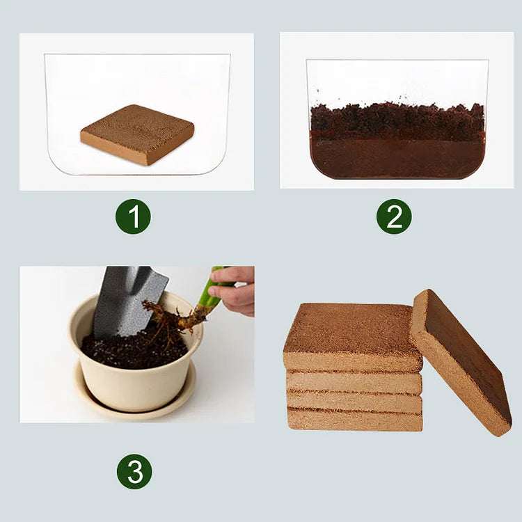CocoBrick - Kokosfibre Vækstmedium til Planter og Frøplanter