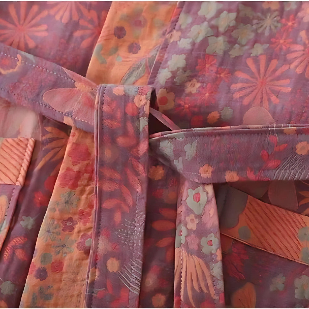 Rosewood Charm – Luxury Cotton Robe