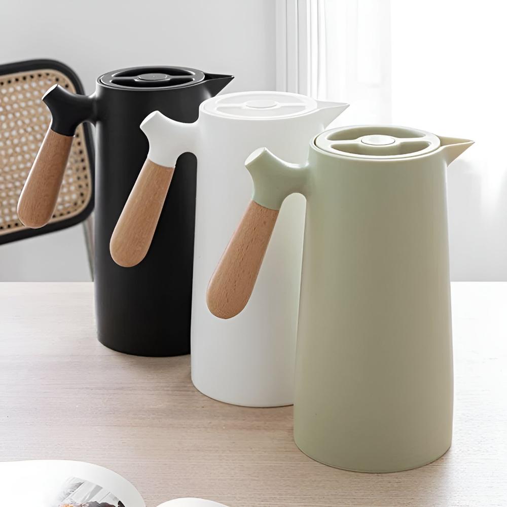 NordicTherm - Carafe isotherme avec anse en bois