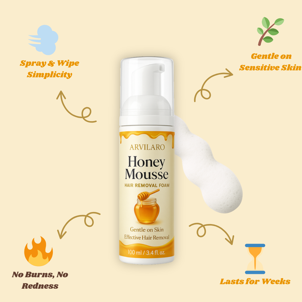 HoneyMousse - Hair Removal Foam | Gentle Skin Care Formula