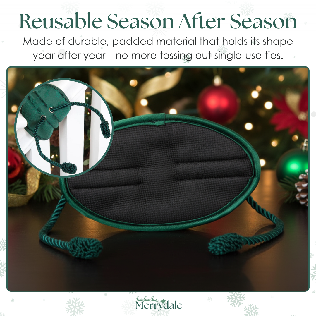 Állítható girlandakasztó lépcsőkorlátra és korlát díszítéséhez