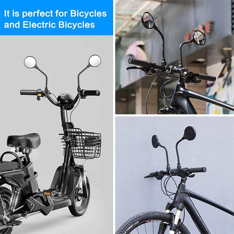 FlexiView - Adjustable Bicycle Handlebar Rear View Mirror